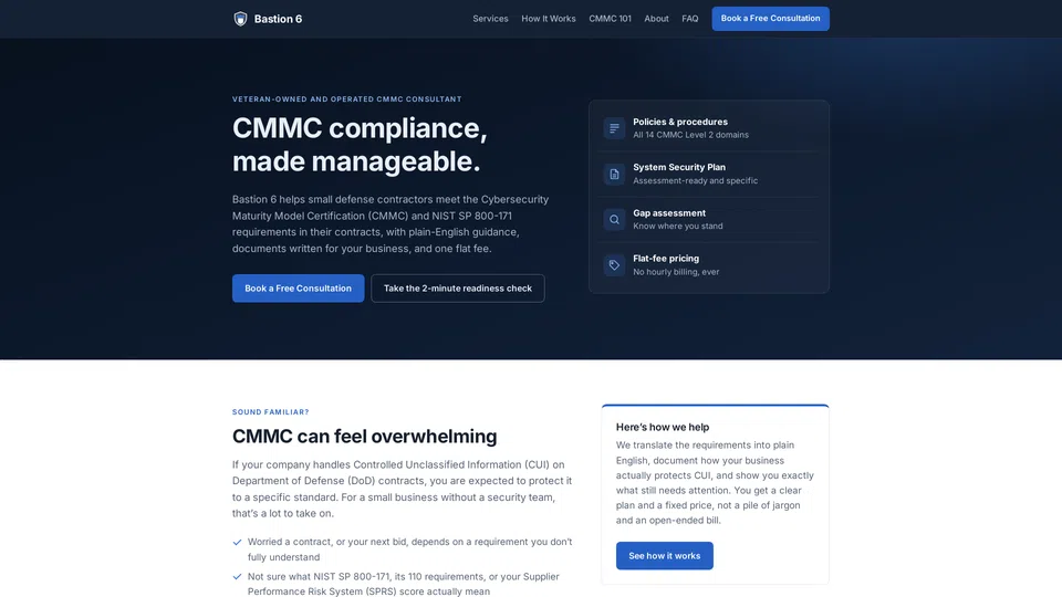 Homepage snapshot at launch