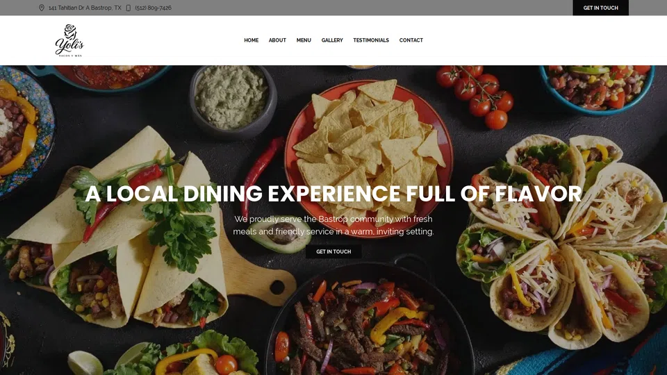 Homepage snapshot at launch
