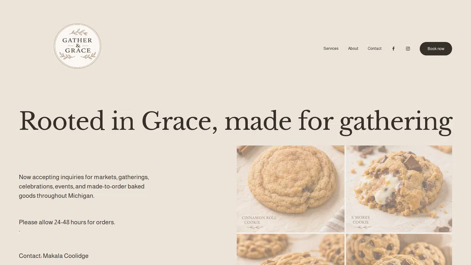 Homepage snapshot at launch