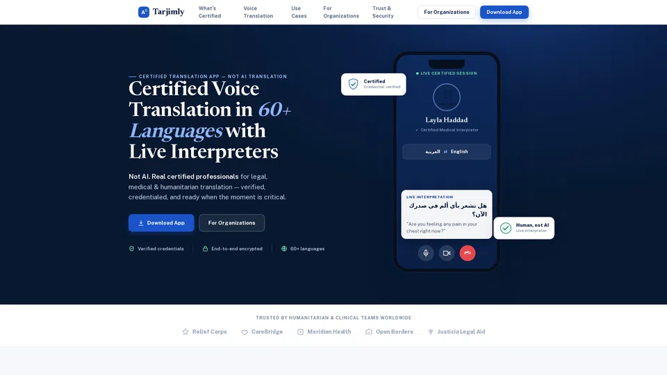 Homepage snapshot at launch