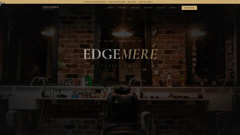 Homepage snapshot at launch