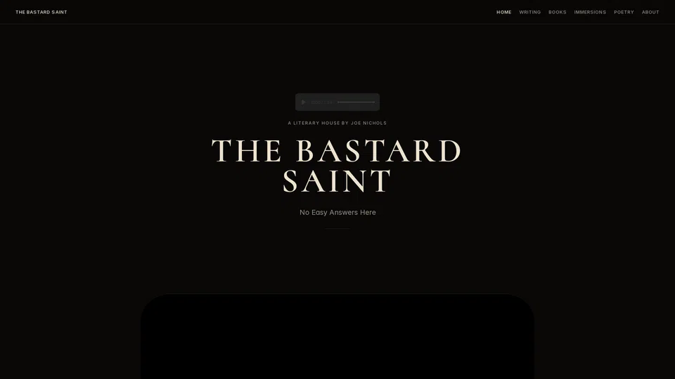 Homepage snapshot at launch