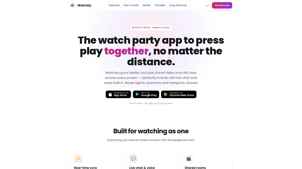 Homepage snapshot at launch