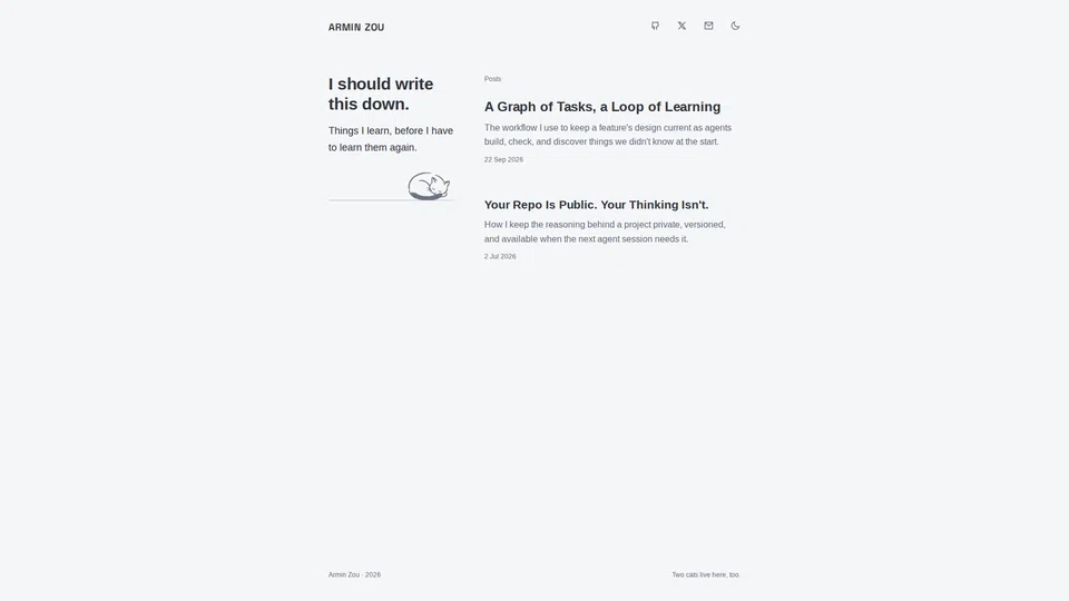 Homepage snapshot at launch