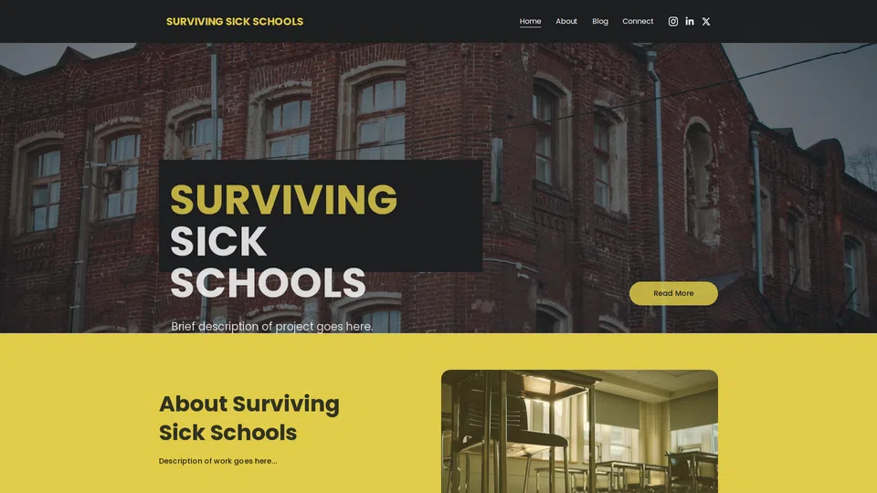 Homepage snapshot at launch