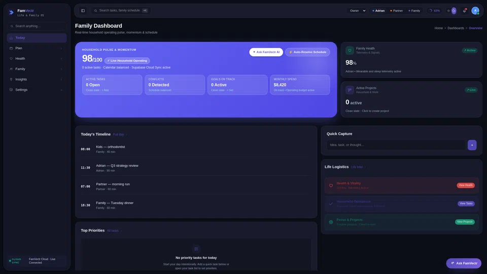Homepage snapshot at launch