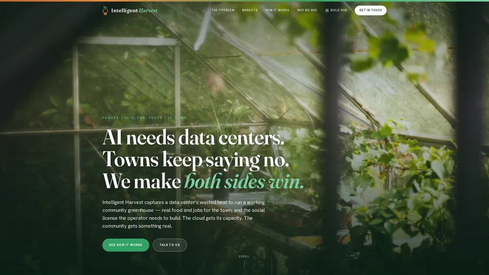 Homepage snapshot at launch