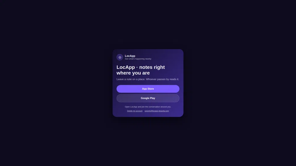 Homepage snapshot at launch