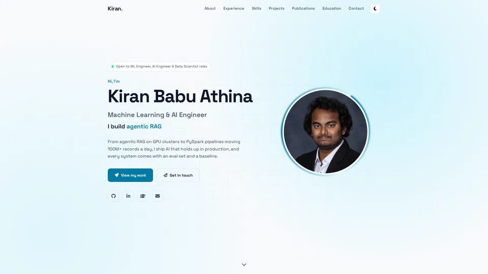 Homepage snapshot at launch