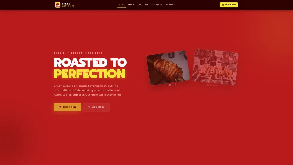 Homepage snapshot at launch