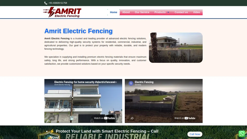 Homepage snapshot at launch