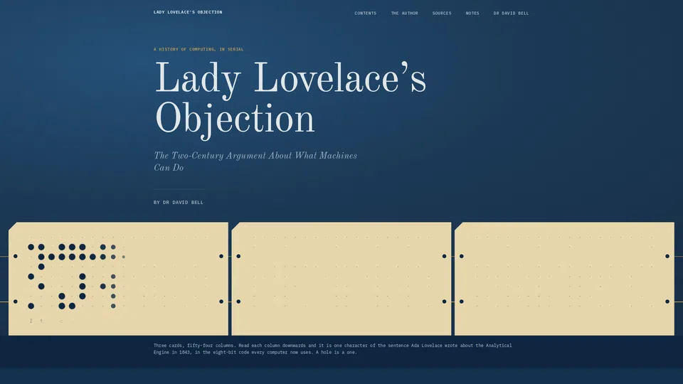 Homepage snapshot at launch