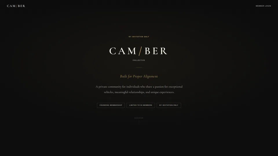 Homepage snapshot at launch