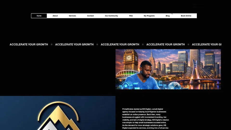 Homepage snapshot at launch