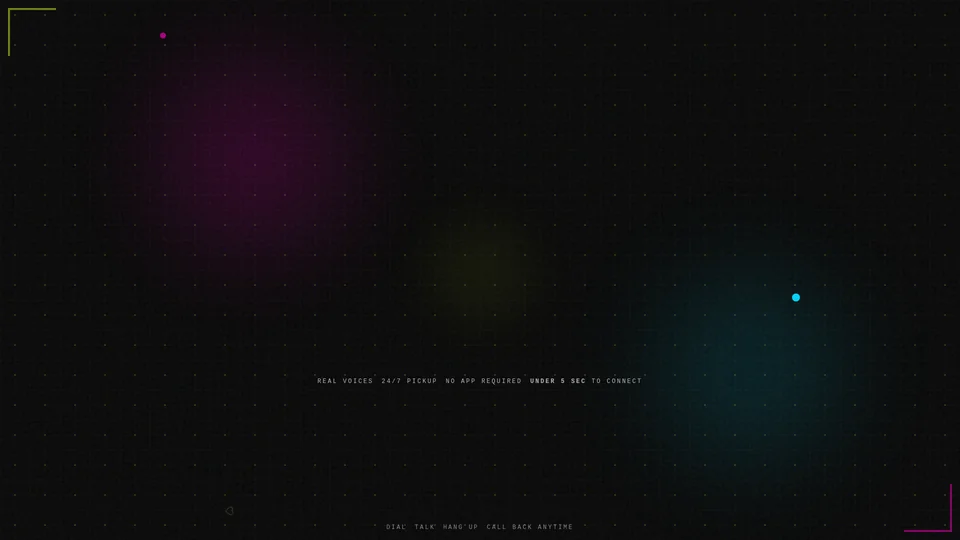 Homepage snapshot at launch