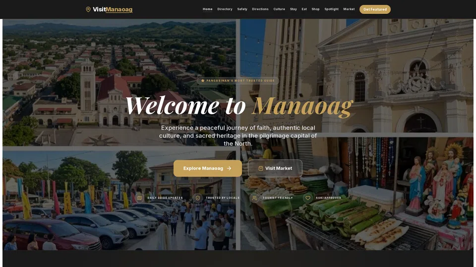Homepage snapshot at launch
