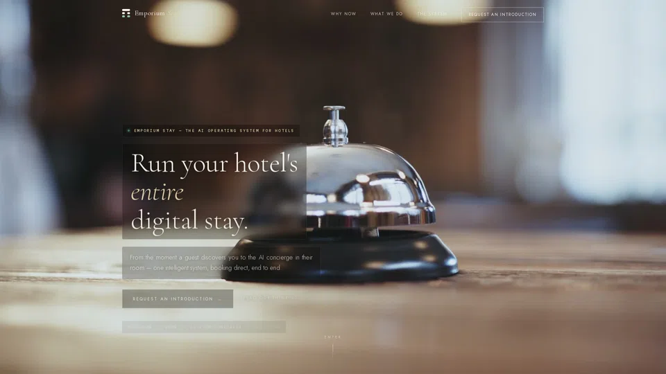 Homepage snapshot at launch