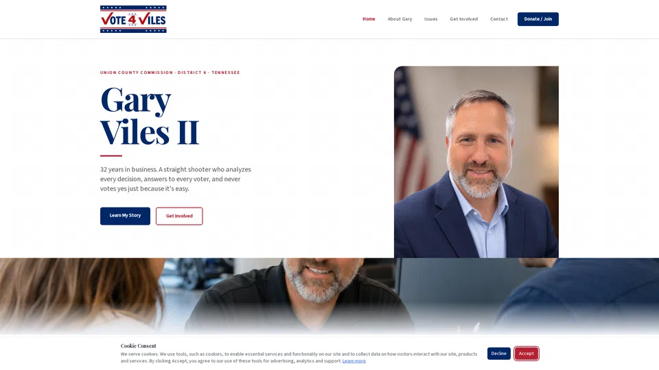 Homepage snapshot at launch