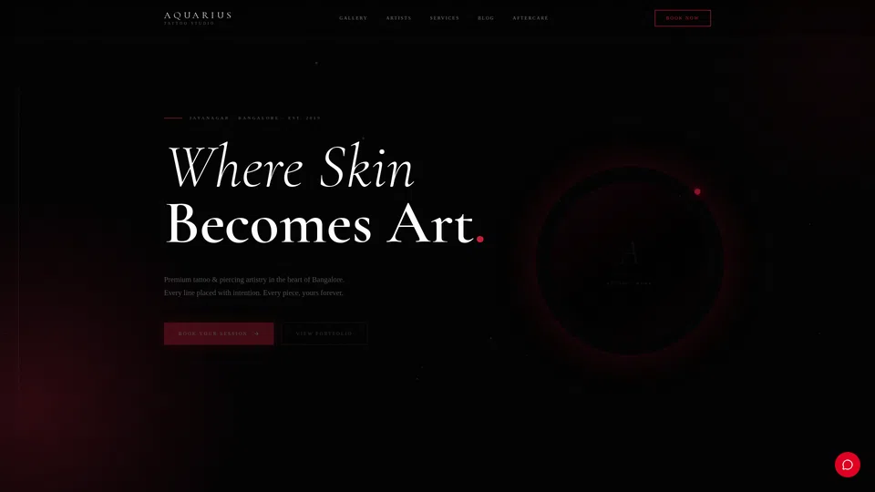 Homepage snapshot at launch