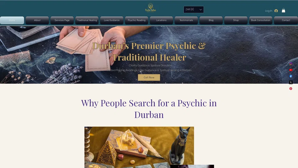 Homepage snapshot at launch