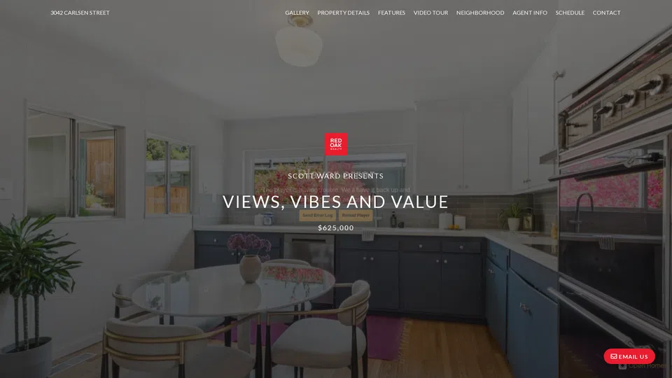 Homepage snapshot at launch