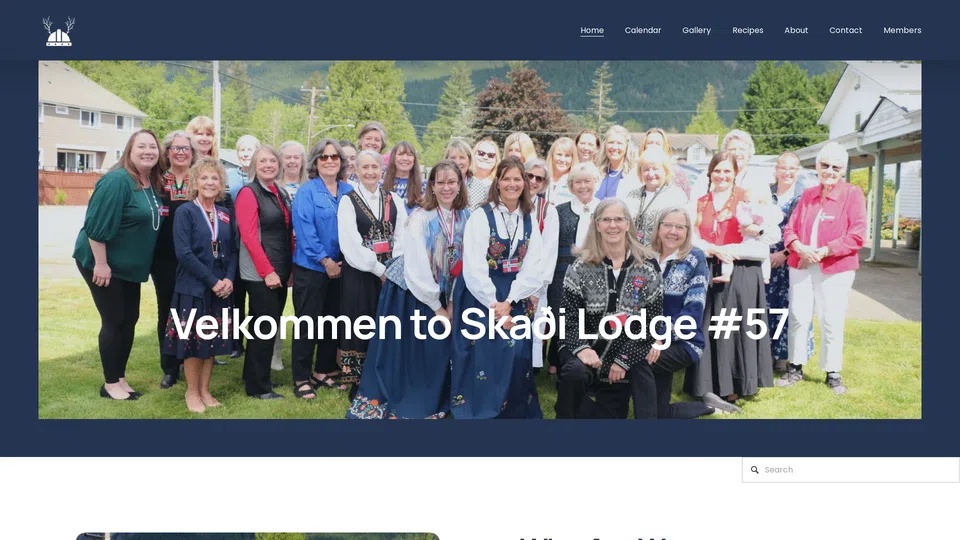 Homepage snapshot at launch
