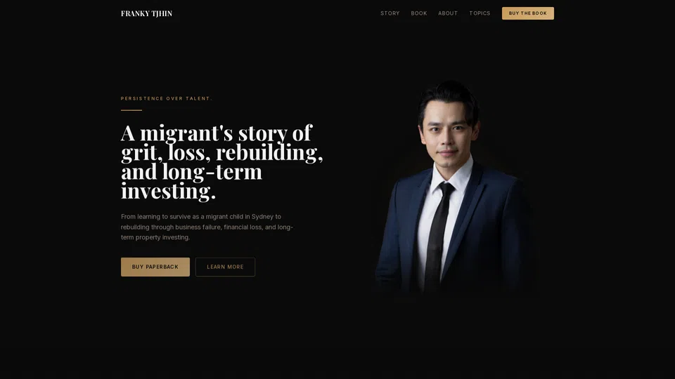 Homepage snapshot at launch