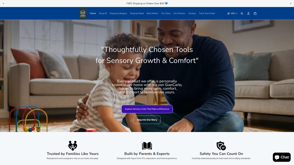 Homepage snapshot at launch