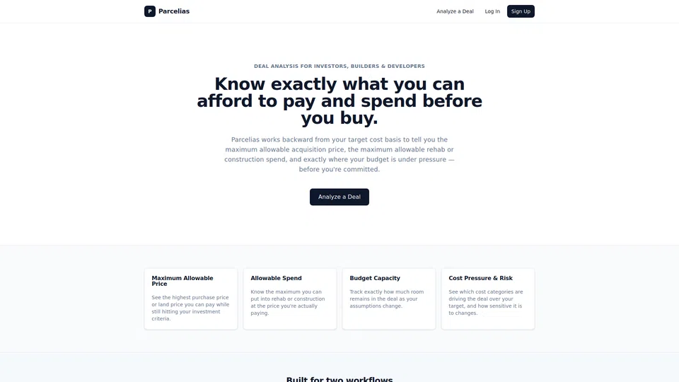 Homepage snapshot at launch