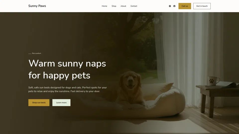 Homepage snapshot at launch