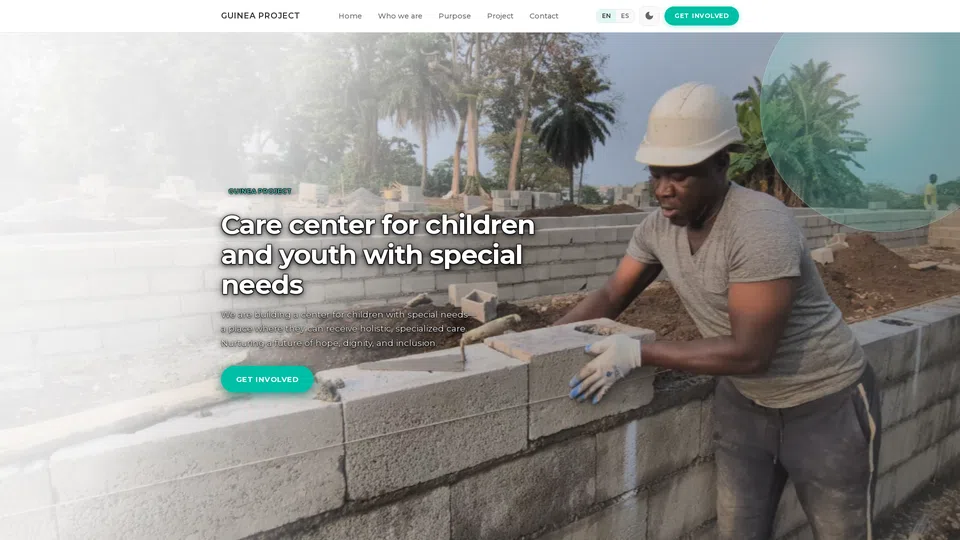 Homepage snapshot at launch