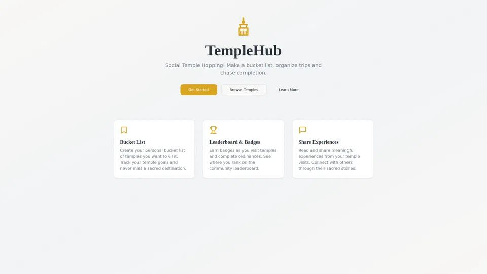 Homepage snapshot at launch