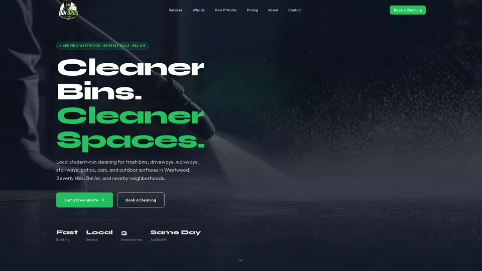 Homepage snapshot at launch