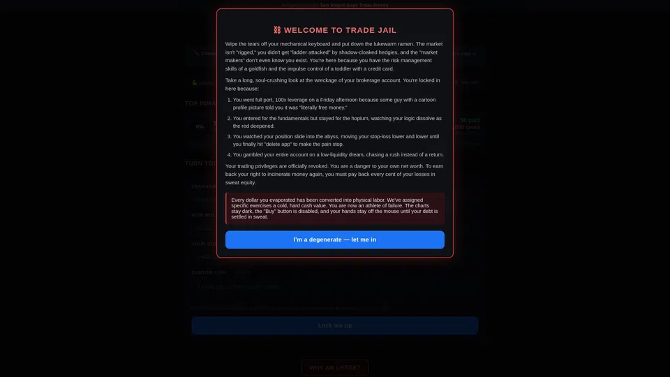 Homepage snapshot at launch