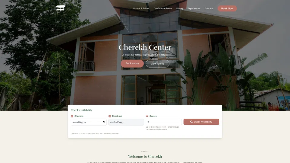 Homepage snapshot at launch