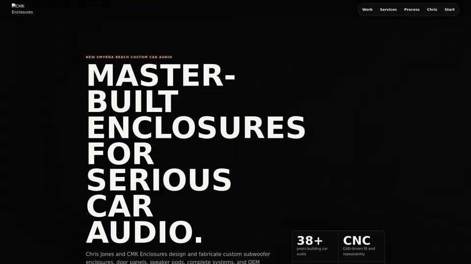 Homepage snapshot at launch