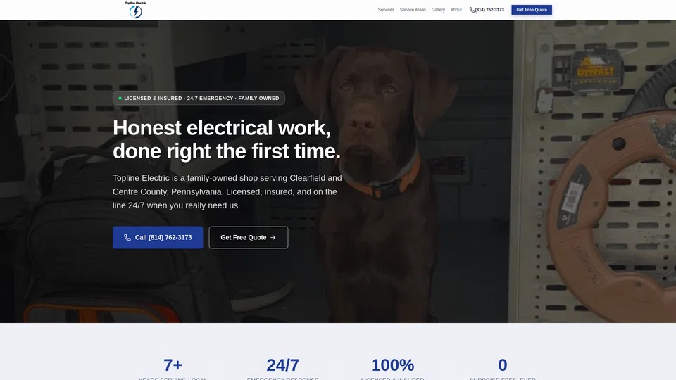 Homepage snapshot at launch