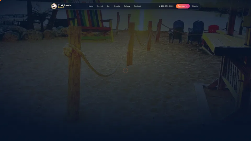 Homepage snapshot at launch
