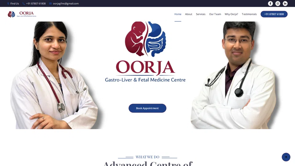 Homepage snapshot at launch