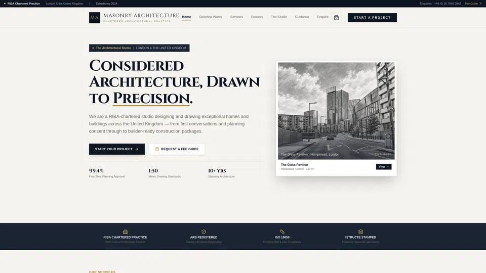Homepage snapshot at launch