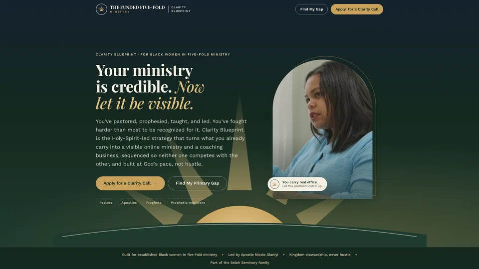 Homepage snapshot at launch