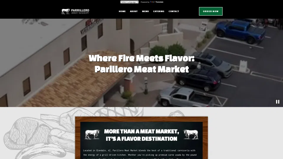 Homepage snapshot at launch