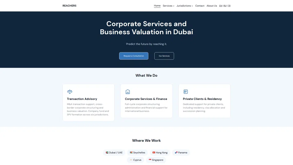 Homepage snapshot at launch