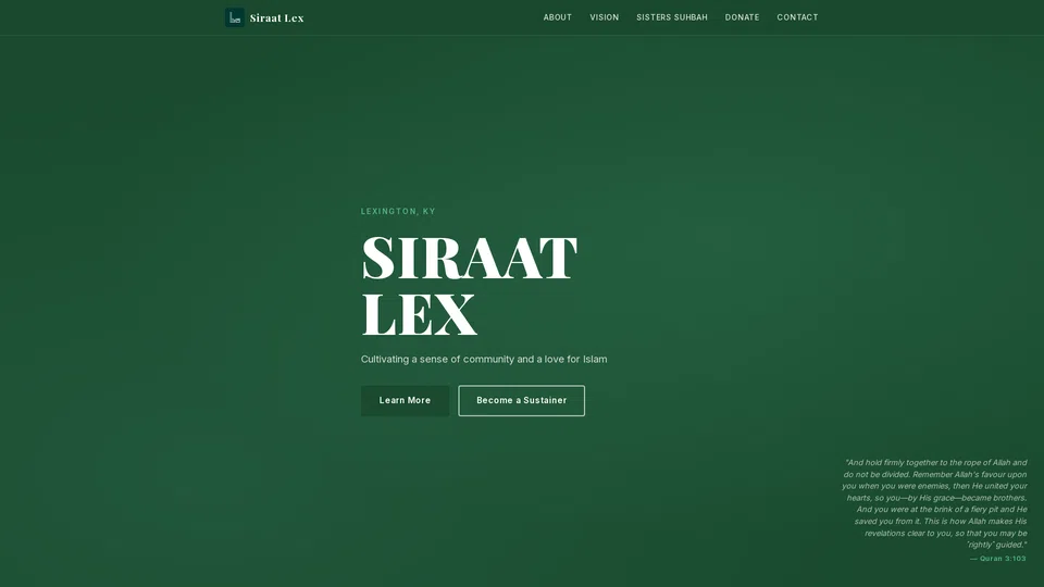 Homepage snapshot at launch