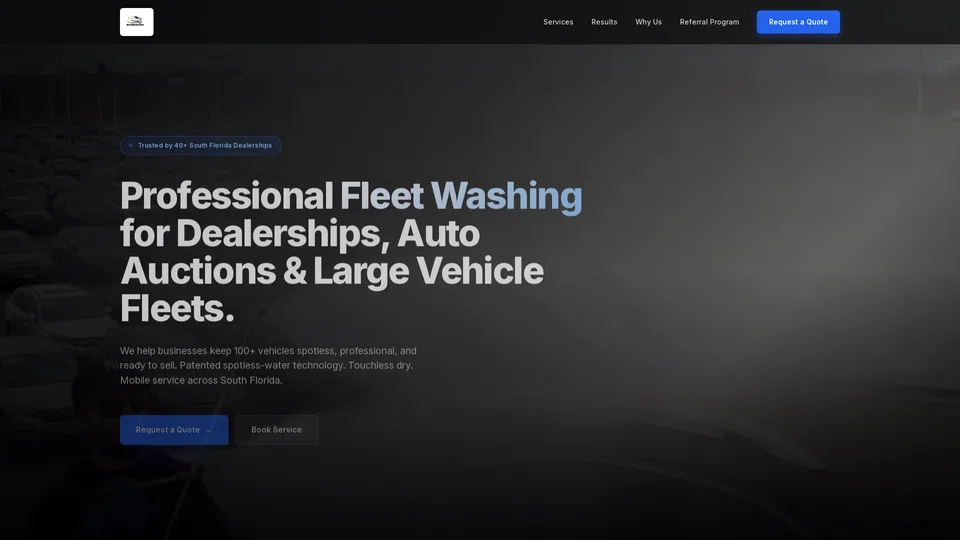 Homepage snapshot at launch