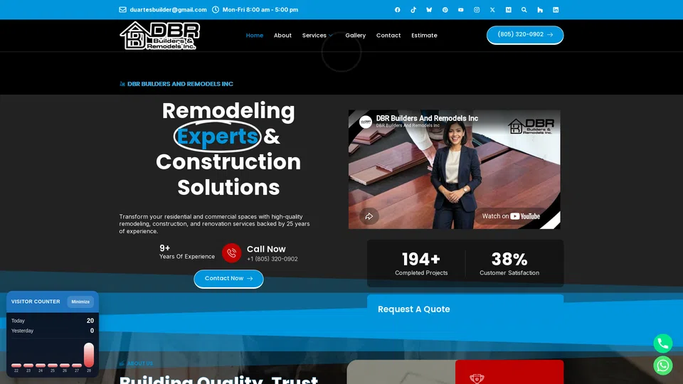 Homepage snapshot at launch