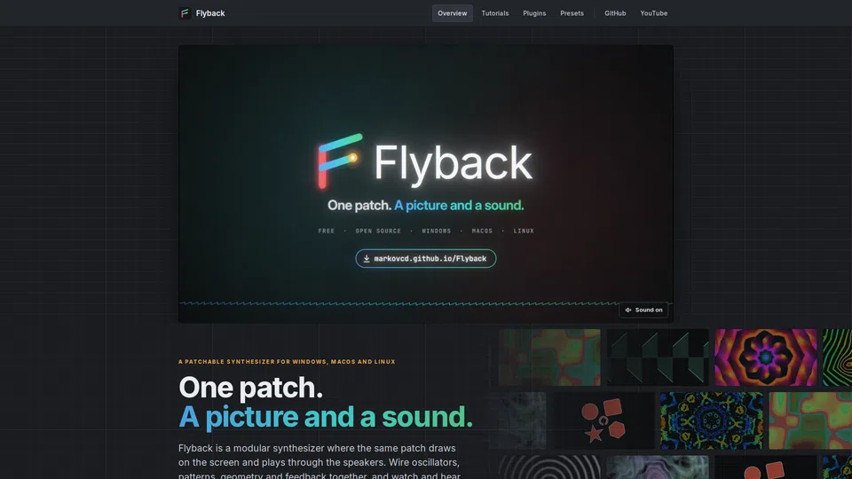 Homepage snapshot at launch