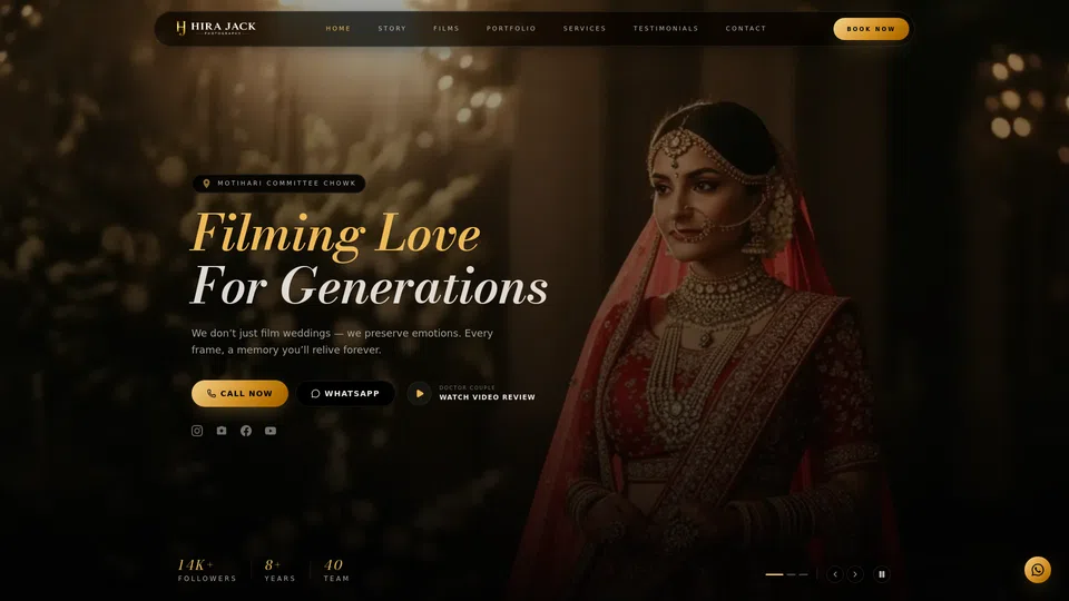 Homepage snapshot at launch