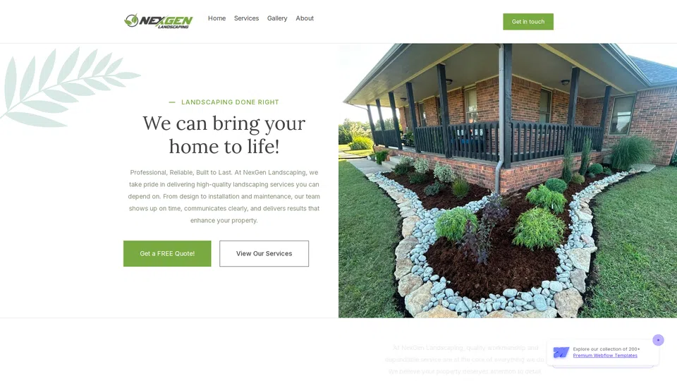 Homepage snapshot at launch