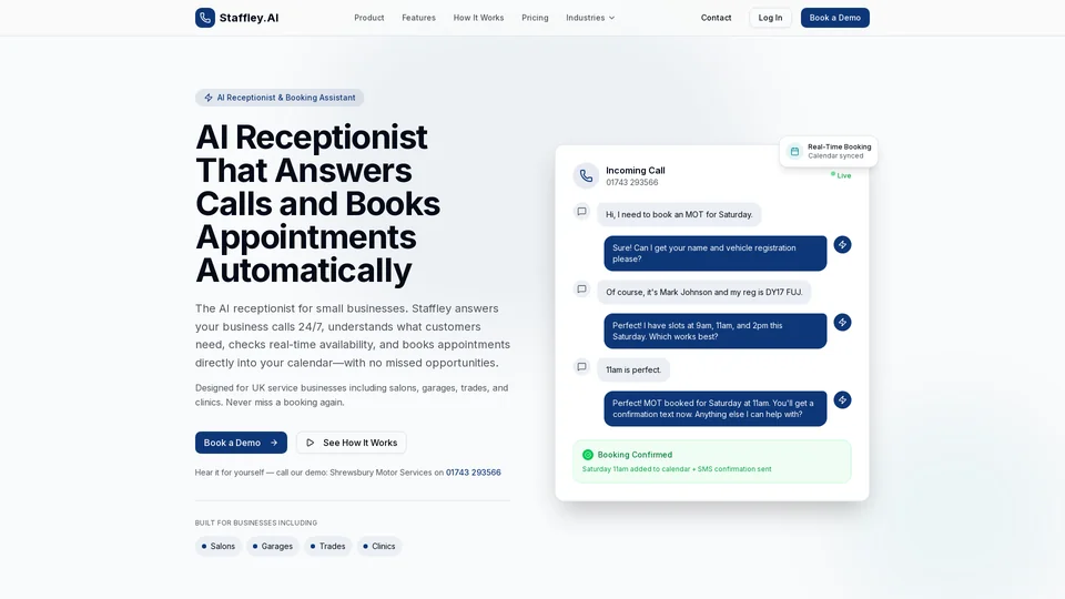 Homepage snapshot at launch